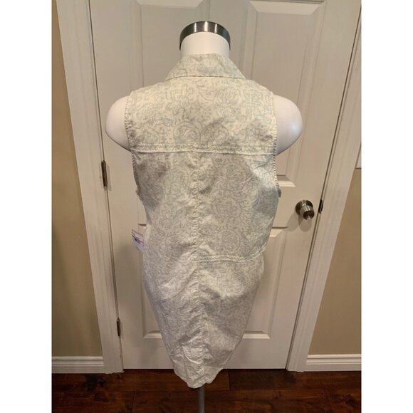 Intimately Free People"Tea Combo" Mint Green Print Collared Shirt, Size XS, NWT - Picture 6 of 9